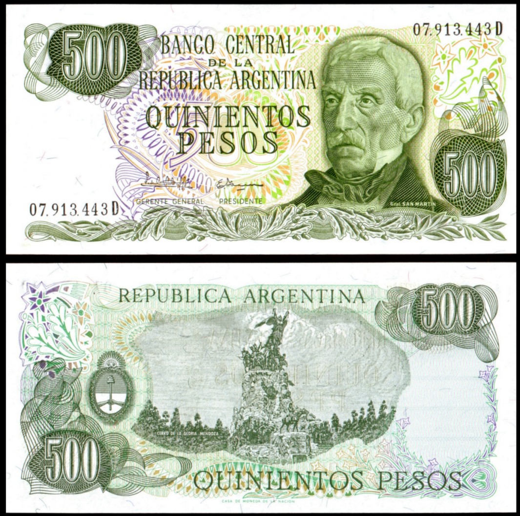 Argentina 1983 -  500 pesos UNC